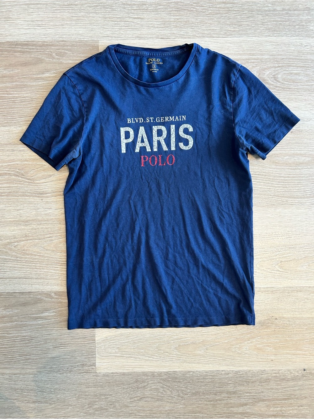 Polo by Ralph Lauren Navy Paris Graphic Short Sleeve Tee